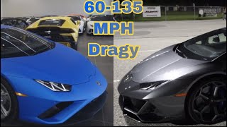 Huracan Evo vs Huracan Evo RWD 60130 mph [upl. by Jala]