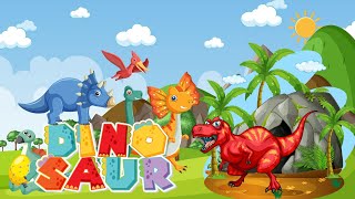 Dinosauri per bambini  canzoni per bambini  10 dinosauri🦖 [upl. by Amluz]