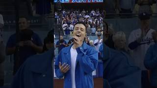 Singing the National Anthem at the Dodgers game ✨😱 [upl. by Mooney830]