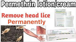 Mitonil lotioncream usespermethrin  how to remove head lice in one day  Treat scabies [upl. by Frederik]