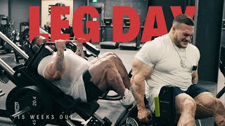 Nick Walker  Leg Day  15 Weeks out [upl. by Helsell]