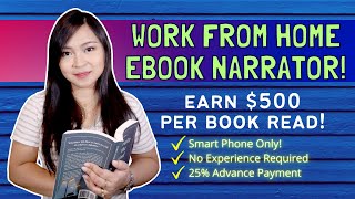 EARN P20000 per Book Read Work from Home as an eBook NARRATOR [upl. by Airym]