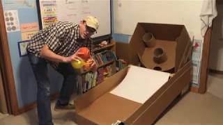 Homemade SkeeBall game from cardboard [upl. by Luise]