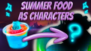 Summer Snacks as Humans COLLAB Speedpaint  Commentary [upl. by Bonar]