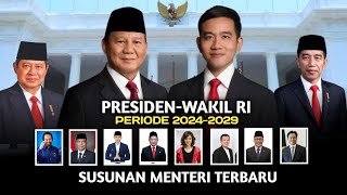 Susunan Kabinet PrabowoGibran Periode 20242029 Menjelang Pelantikan [upl. by Iridissa]