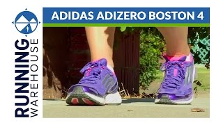 Adidas Adizero Boston 4 RW Shoe Review [upl. by Joon]