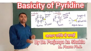 Basicity of Pyridine  Comparison of Basicity of Pyridine Pyrrole amp Aliphatic Amines  In Easy Way [upl. by Peh884]