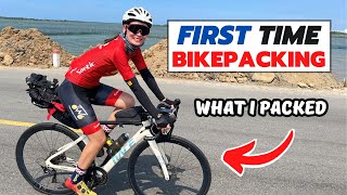 WHAT I PACKED for my first Bikepacking Bike Tour  Tips For Beginners [upl. by Beitnes]