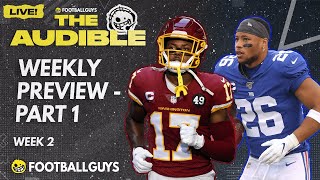 The Audible  Week 2 Preview part one  2021 Fantasy Football [upl. by Hazem818]