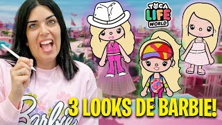 Hago los 3 LOOKS de la PELI DE BARBIE en TOCA LIFE WORLD [upl. by Dnama262]