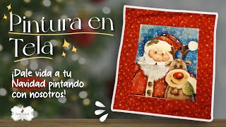 Pintando Tela PARTE 2 I Decora tu casa de Navidad 🎨🎅 [upl. by Lebasy]