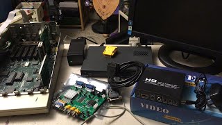 Rons Computer Videos 102  Apple IIgs Video Options Extron HDMIRGB 300A SCART Arcade Scaler [upl. by Nnaeirrac]