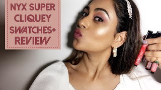 Nyx Super Cliquey Matte Lipstick Swatches And Review [upl. by Kam]