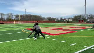 Working out with Wake Forest commit Terrell Mitchell and Somerville DB Troy Hampton [upl. by Jarrow338]