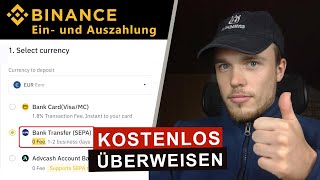 Binance Tutorial ✅ GELD einzahlen und auszahlen per SEPA – Anleitung [upl. by Karlow]