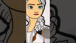 Anna Elsa Drawing frozen2 disneyprincess shortfeed [upl. by Laris]