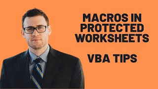 How To Run Macros In Protected Worksheets  Excel VBA Tips [upl. by Nalim]