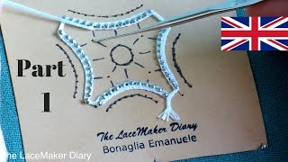 Bobbin Lace Tutorial  Cantù Spider  Part 1 [upl. by Htennaj]