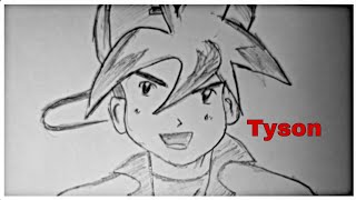 How to Draw Tyson Granger From Beyblade [upl. by Cupo277]