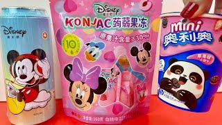 Oreo Fofo Do Panda Konjac Disney e Refrigerante De Gummy Do Mickey Importados [upl. by Penelope]