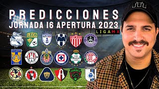 ¡PREDICCIONES JORNADA 16 LIGA MX APERTURA 2023 [upl. by Arykat]