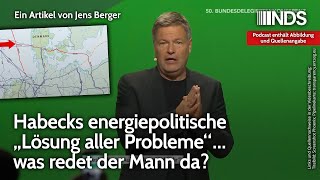 Habecks energiepolitische „Lösung aller Probleme“ … was redet der Mann da  Jens Berger  NDS [upl. by Naitsirk]