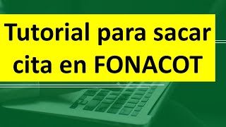 Como sacar cita FÁCIL Y RÁPIDO en FONACOT [upl. by Carlyn598]