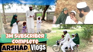 3 million subscribers  khushi manai  Arshad Vlogs youtuber vlog [upl. by Chere]