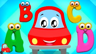 Lets learn the Alphabet with Little Red Car  More Nursery Rhymes amp Kids Songs [upl. by Anem]