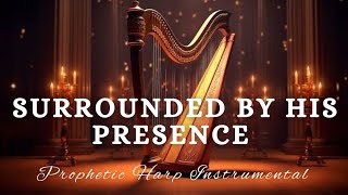 Prophetic Warfare Harp InstrumentalSURROUNDED BY HIS PRESENCEBackground Prayer Music [upl. by Awhsoj]