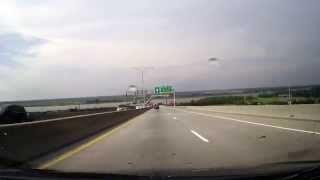 Driving Across The Talmadge Memorial Bridge from Savannah GA to South Carolina [upl. by Notloc]