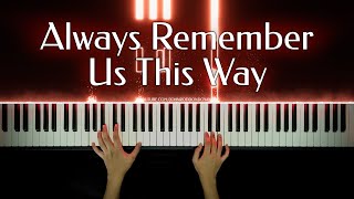 Lady Gaga  Always Remember Us This Way  Piano Cover with Strings with PIANO SHEET [upl. by Kcinom]