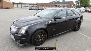 2012 Cadillac CTSV Sport Wagon Start Up Exhaust and In Depth Review [upl. by Lien]