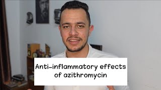 الخواص المضادة للالتهاب للازيثرومايسينAntiinflammatory effect of azithromycin [upl. by Aihsenod837]