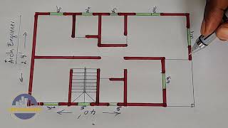 40×28 Simple House design 1120 sqft House plan 3 bedroom house design village [upl. by Otreblasiul125]