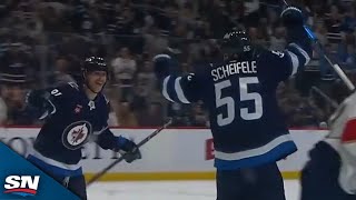 Jets Mark Scheifele Wires Home Ninth Career Hat Trick vs Panthers [upl. by Sliwa]