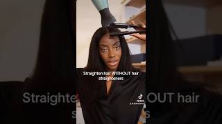 How to straighten your hair without hair straighteners or heat damage silkpress blowout blowdry [upl. by Cuthbertson]