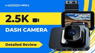 Woodman Car Cam 1 Car Dash Camera Detailed Review  25K amp Night Vision  Best Dash Cam for Car 2024 [upl. by Ennaisoj]