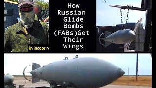 How Russian Glide Bombs get a UMPK aerial bomb glide kit attached [upl. by Clementius]