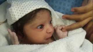 Cute Newborn Baby half an hour old [upl. by Grote888]