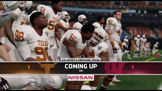 Texas vs Wisconsin  CFP Quarterfinals  NCAA 14 Dynasty Year 6 [upl. by Nyram]