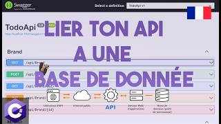 Connecter ton API à une base de donnée  C  FR [upl. by Alig]