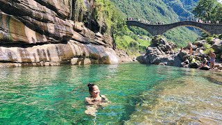 VALLE VERZASCA  OUR REFRESHING SUMMER ADVENTURE IN TICINO SWITZERLAND [upl. by Luoar]