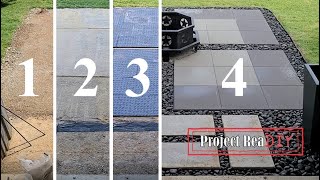 Paver patio build using Brock panels [upl. by Ardnuhs]