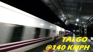 TALGO SHOCKS INDIAN RAILWAYS  140 KPH BLAZING EMD WITH SPANISH TRAIN [upl. by Irena]