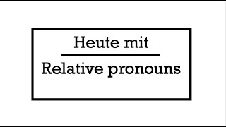 Relative pronouns [upl. by Grove644]