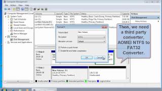 Convert NTFS to FAT32 [upl. by Rew]