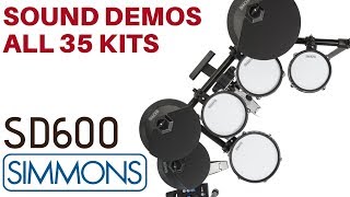 Simmons SD600 All Kits Sound Demos [upl. by Miah]