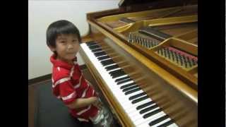 Alex 6 plays piano RCM Grade 4 Ballade by Burgmuller [upl. by Lady226]