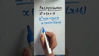 Factorization of Algebraic Expressions😇shortfeed maths factorization shortvideo viralvideo [upl. by Brittain]